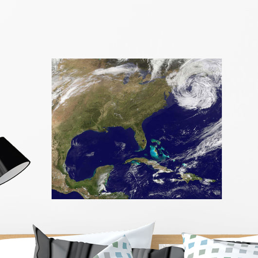 Satellite United States East Wall Decal