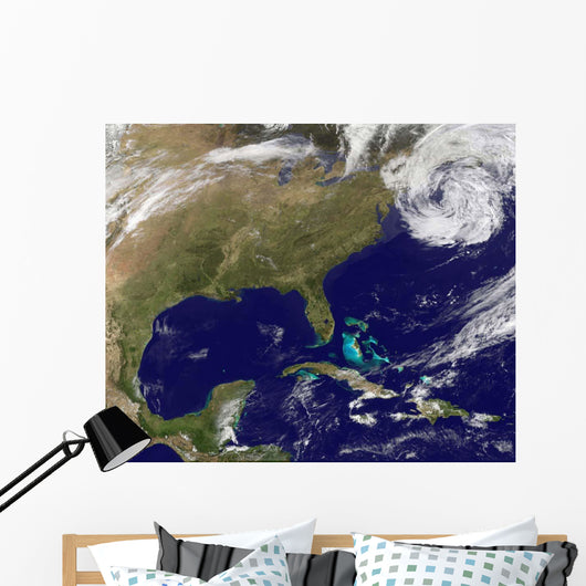 Satellite United States East Wall Decal