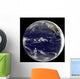 Satellite Earth Centered over Wall Decal