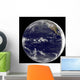 Satellite Earth Centered over Wall Decal