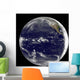 Satellite Earth Centered over Wall Decal