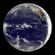 Satellite Earth Centered over Wall Decal