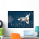 Aerial Space Shuttle Discovery Wall Decal Design 2