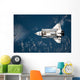 Aerial Space Shuttle Discovery Wall Decal Design 2