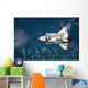 Aerial Space Shuttle Discovery Wall Decal Design 2