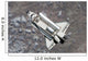 Aerial Space Shuttle Discovery Wall Decal Design 1