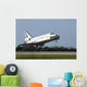 Space Shuttle Discovery Lands Wall Decal Design 3