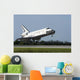 Space Shuttle Discovery Lands Wall Decal Design 3