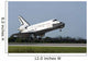 Space Shuttle Discovery Lands Wall Decal Design 3