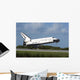 Space Shuttle Discovery Lands Wall Decal Design 2