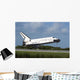 Space Shuttle Discovery Lands Wall Decal Design 2
