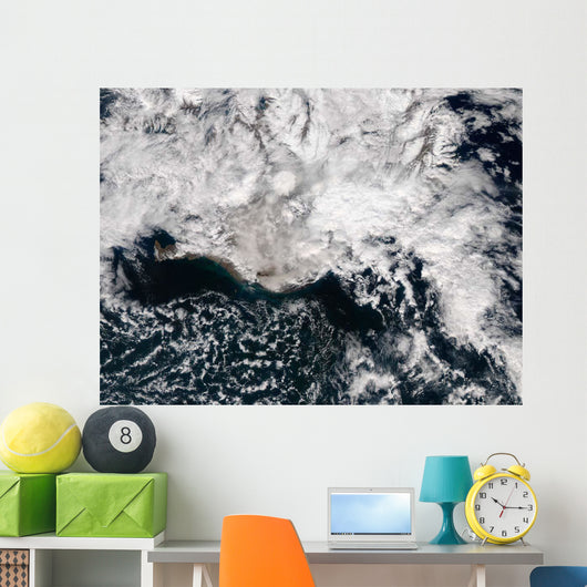 Ash Plume from Eyjafjallajokull Wall Decal Design 1