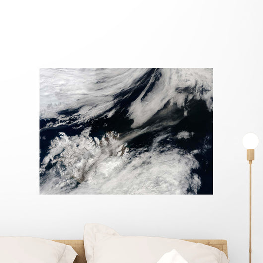 Pale Gray Ash Plume Wall Decal