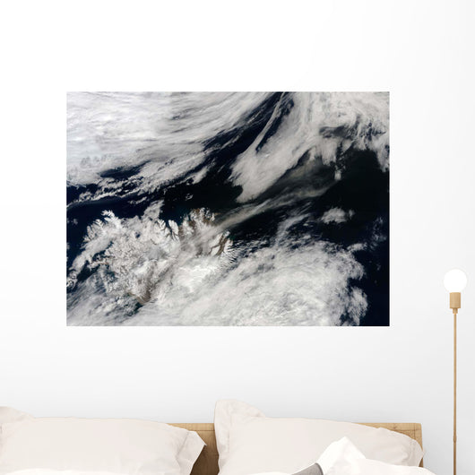 Pale Gray Ash Plume Wall Decal