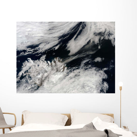 Pale Gray Ash Plume Wall Decal