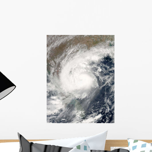 Tropical Cyclone Laila Hovers Wall Decal