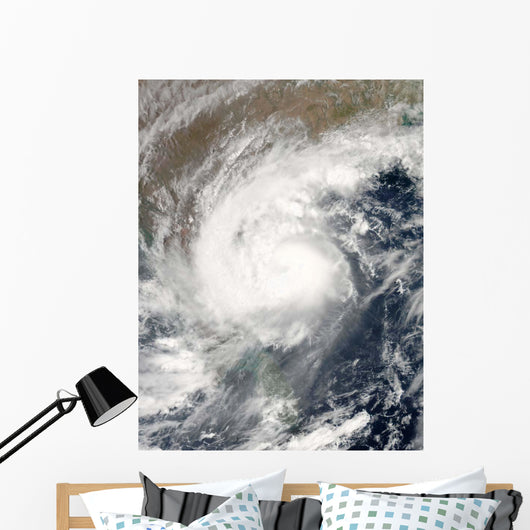 Tropical Cyclone Laila Hovers Wall Decal