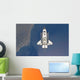 Space Shuttle Atlantis Backdropped Wall Decal Design 4