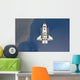 Space Shuttle Atlantis Backdropped Wall Decal Design 4
