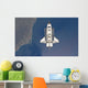 Space Shuttle Atlantis Backdropped Wall Decal Design 4