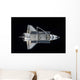 Space Shuttle Atlantis Backdropped Wall Decal Design 3
