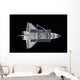 Space Shuttle Atlantis Backdropped Wall Decal Design 3