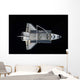 Space Shuttle Atlantis Backdropped Wall Decal Design 3