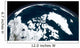 Over Greenland and Arctic Wall Decal