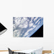 Blue and White Part Wall Decal