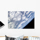 Blue and White Part Wall Decal