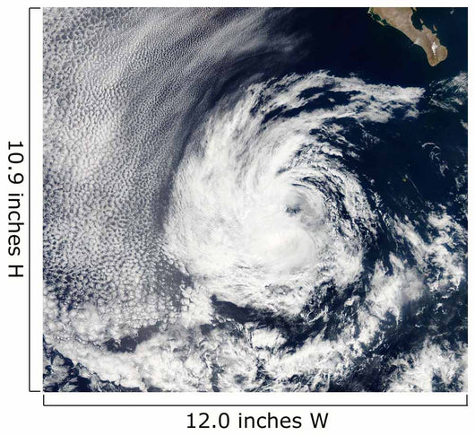 Satellite Tropical Depression Blas Wall Decal