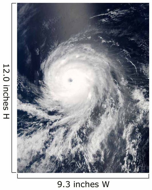 Satellite Hurricane Celia over Wall Decal
