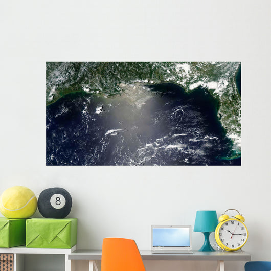 Satellite Oil Leaking from Wall Decal Design 2