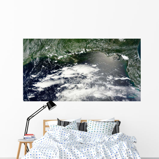 Satellite Oil Leaking from Wall Decal Design 1