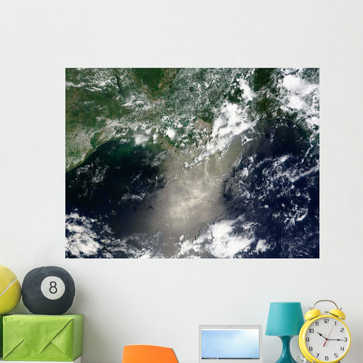 Satellite Streaks and Ribbons Wall Decal