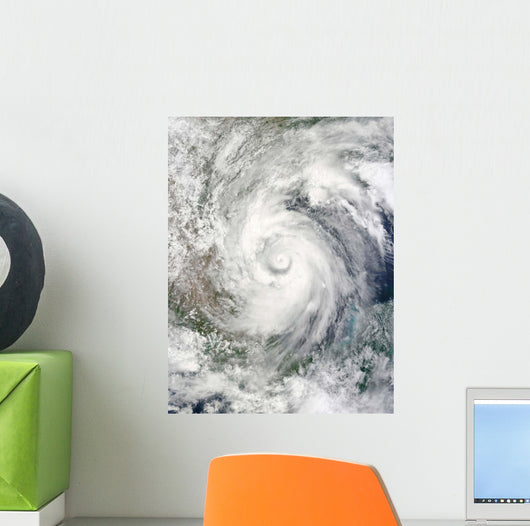 Hurricane Alex over Western Wall Decal