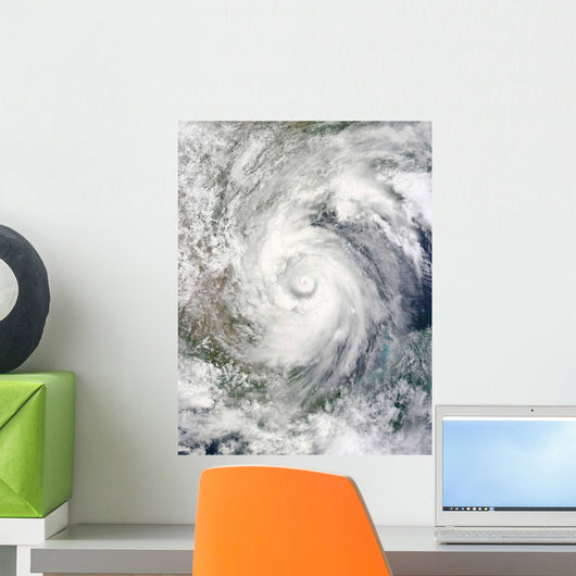Hurricane Alex over Western Wall Decal