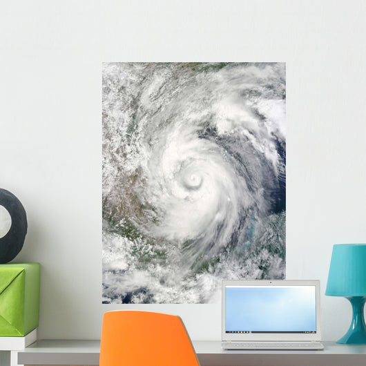 Hurricane Alex over Western Wall Decal