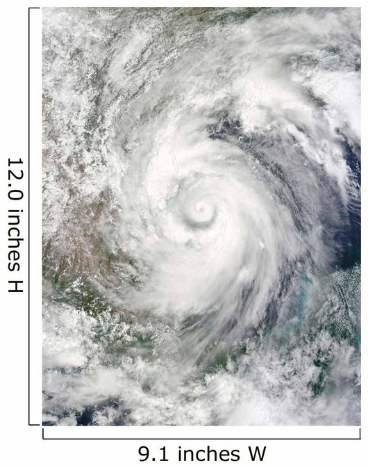 Hurricane Alex over Western Wall Decal