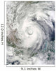 Hurricane Alex over Western Wall Decal