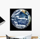 Full Earth Centered over Wall Decal Design 2