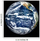 Full Earth Centered over Wall Decal Design 2