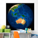 Full Earth Showing Indonesia Wall Decal