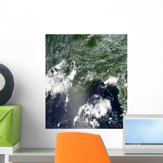 Satellite Gulf Mexico Speckled Wall Decal Design 2