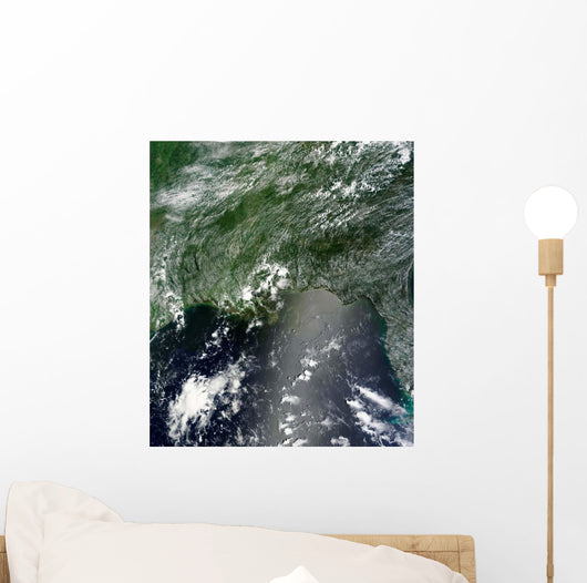 Satellite Gulf Mexico Speckled Wall Decal Design 1
