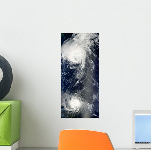 Two Powerful Storms Span Wall Decal