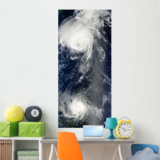 Two Powerful Storms Span Wall Decal