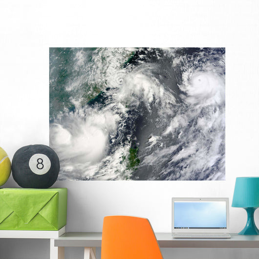 Three Strong Storms Churn Wall Decal