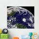 Three Tropical Cyclones Active Wall Decal