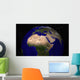 Global Earth over North Wall Decal